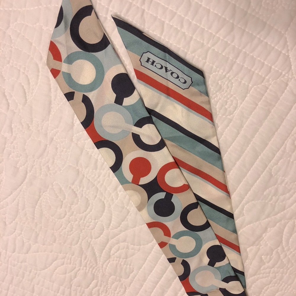 Coach Silk Ponytail Scarf